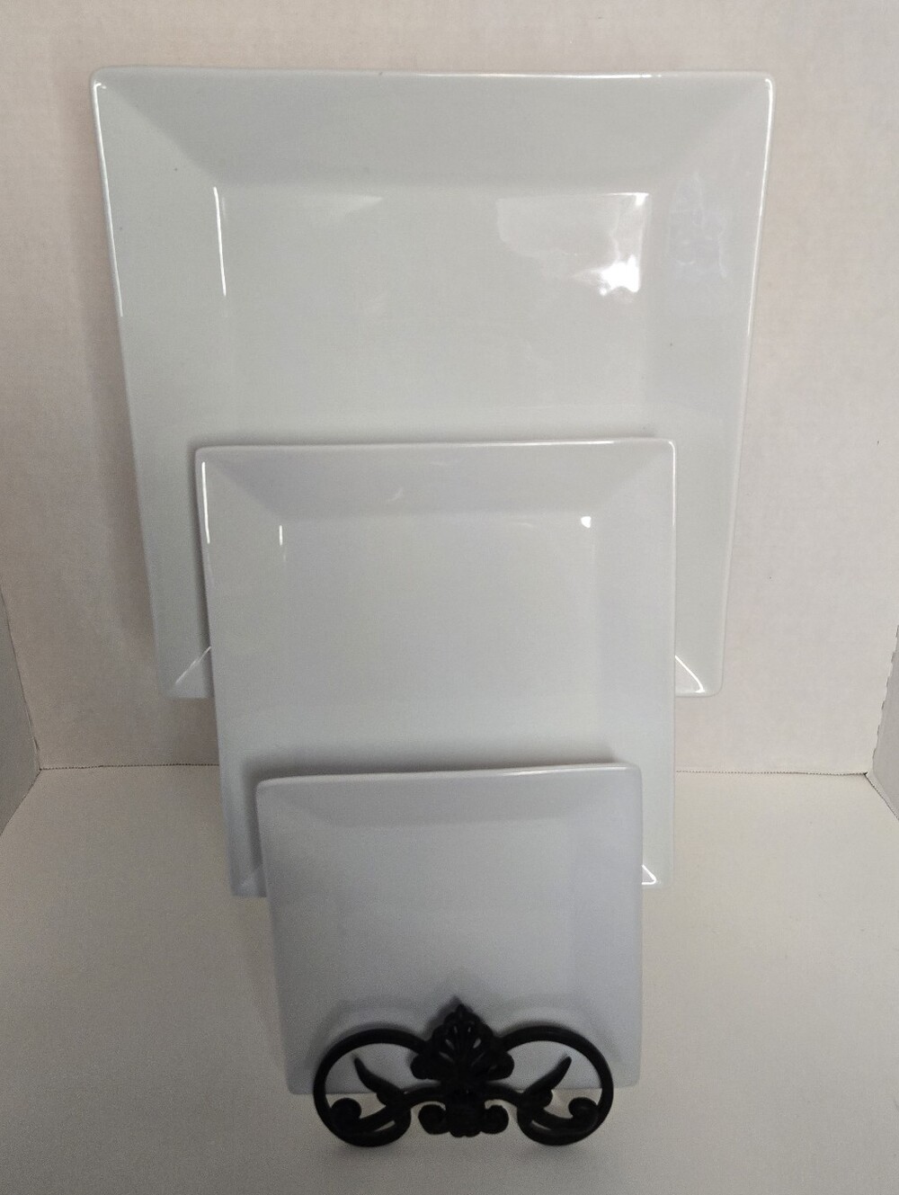 Pier 1 Imports Set Of 3 Square Serving Dishes 6x6 8x8 10x10 For Entertaining